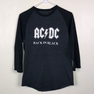 Vintage ACDC Back in Black Tee L
